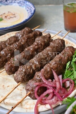 Dish with grilled kofta