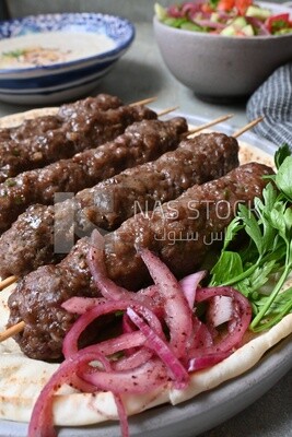طبق به كفتة مشوية