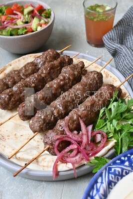 Dish with grilled kofta