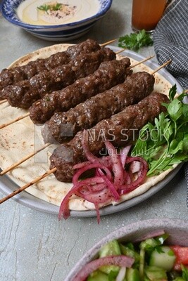 Dish with grilled kofta