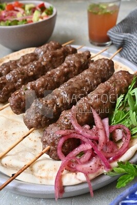 Dish with grilled kofta