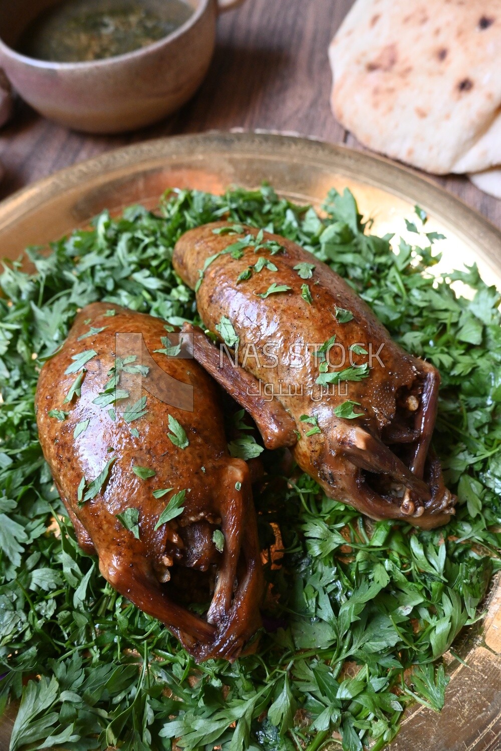 plate with stuffed pigeons