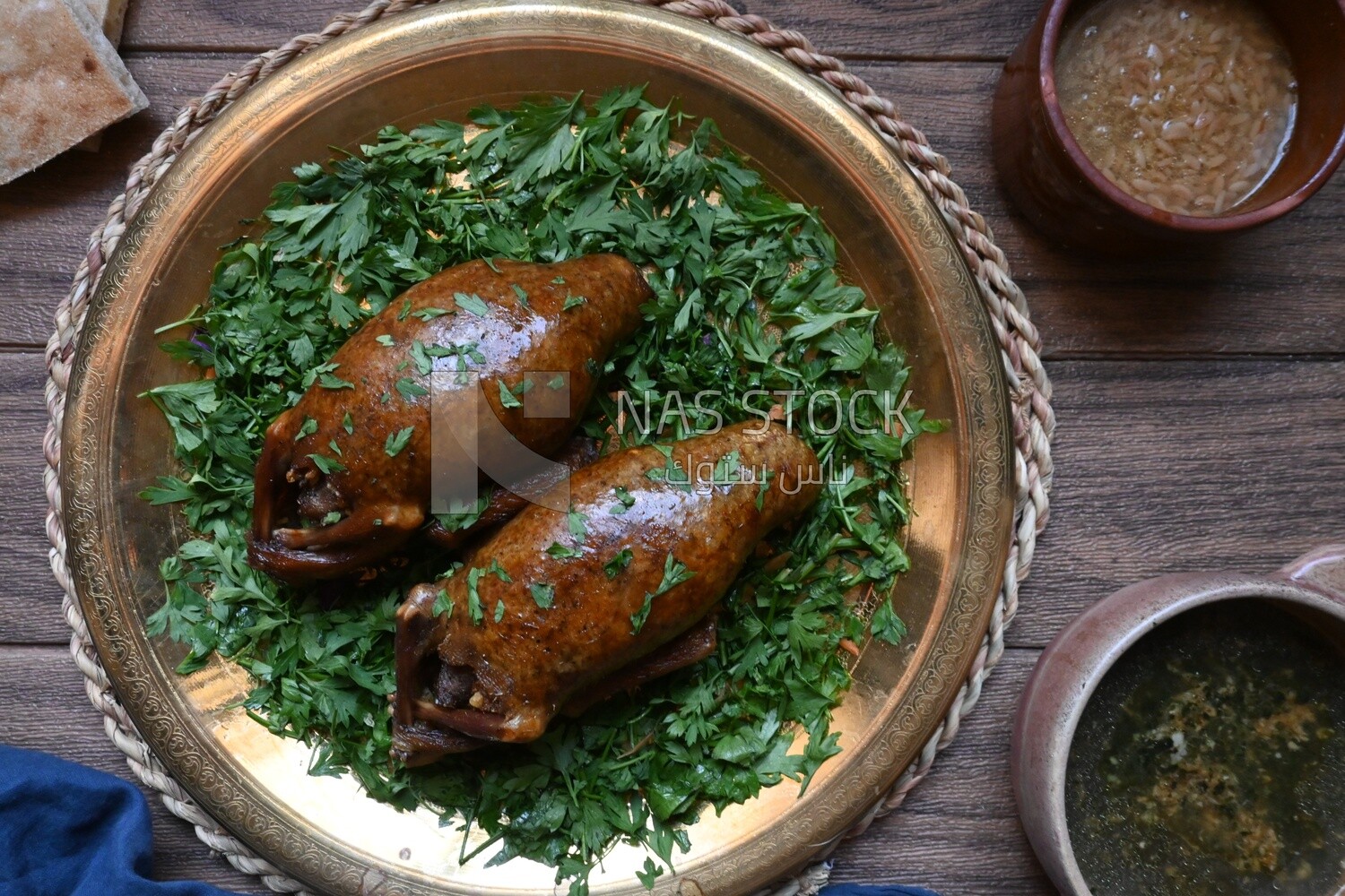 plate with stuffed pigeons.