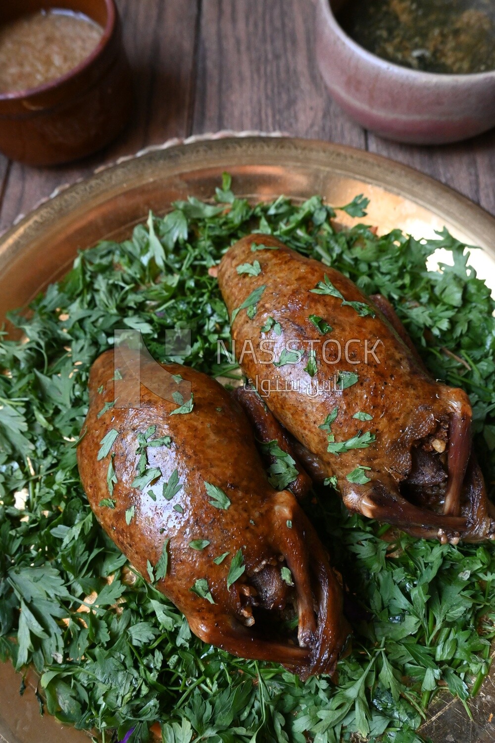 plate with stuffed pigeons