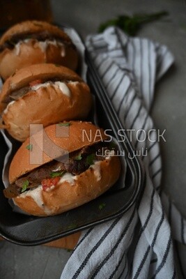 Delicious beef shawarma sandwiches, delicious fast food meals, Arabic restaurants, delicious food recipes, delicious food, shawarma sandwich