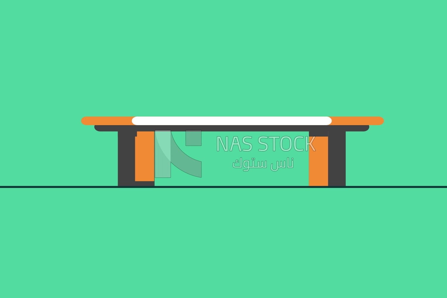 Wooden desk