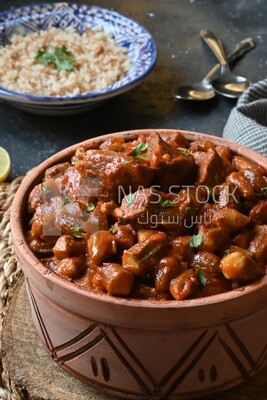 Delicious okra dish with sauce and meat, Plate rice, Arabic meals, recipes and delicious food dishes, delicious meals, delicious food, okra dish