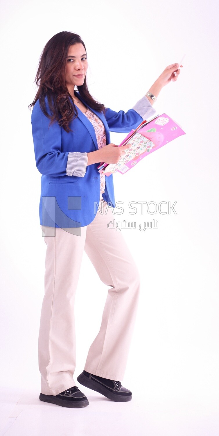A woman wearing casual clothes