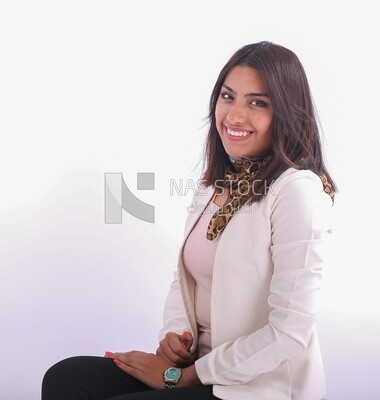 A woman wearing casual clothes