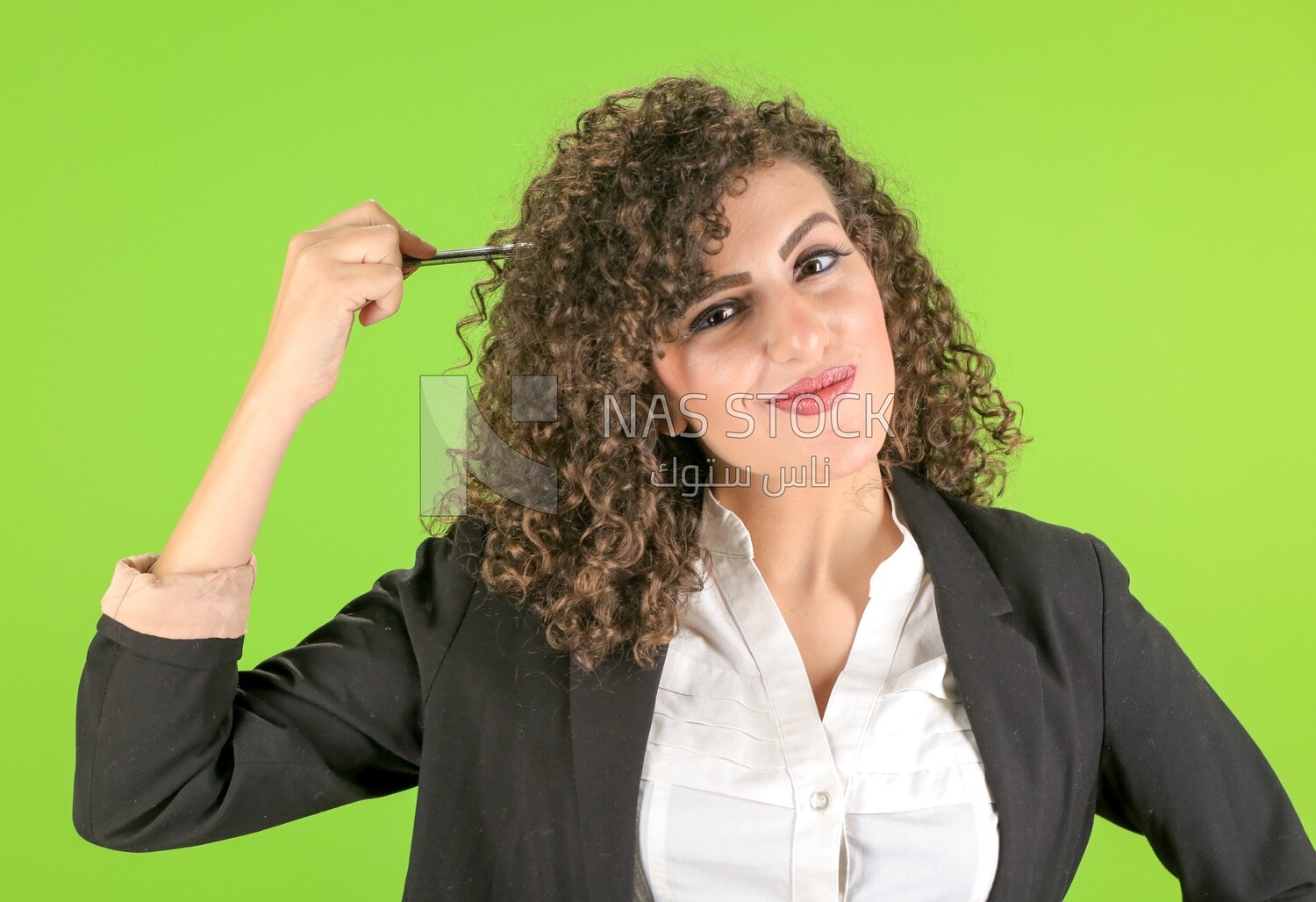 A woman wearing casual clothes