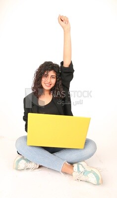 A woman wearing casual clothes
