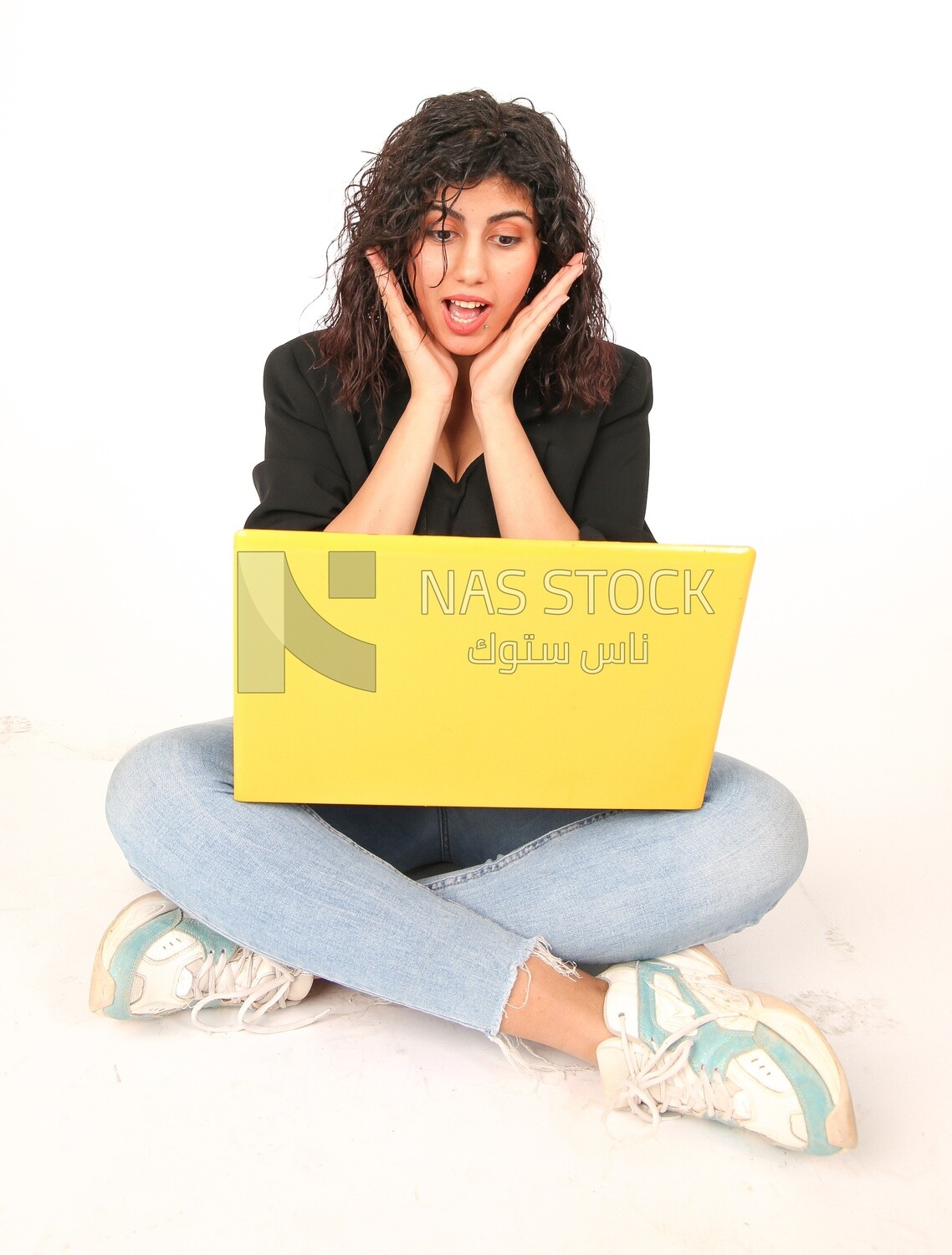 A woman wearing casual clothes