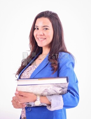 A woman wearing casual clothes