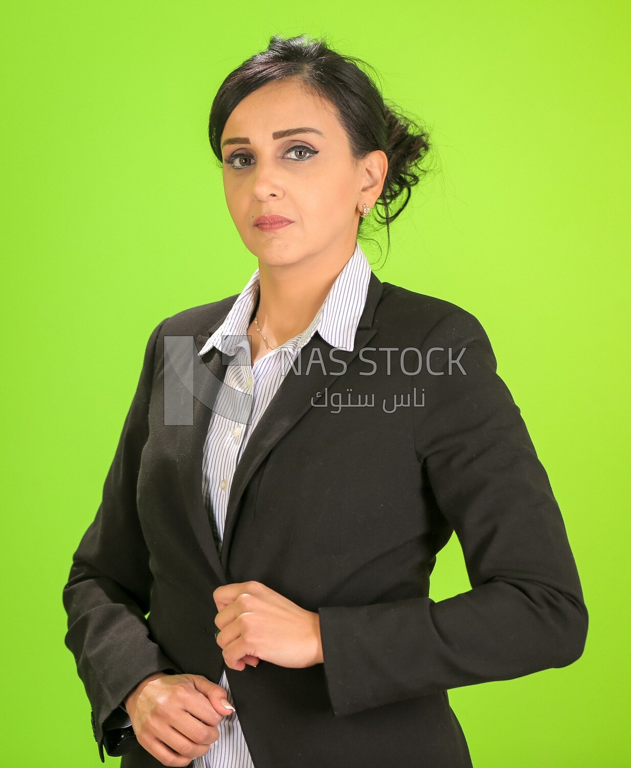 A woman wearing casual clothes