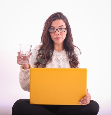 A woman wearing casual clothes
