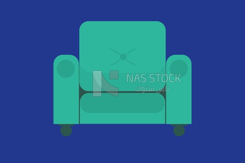 Green sofa