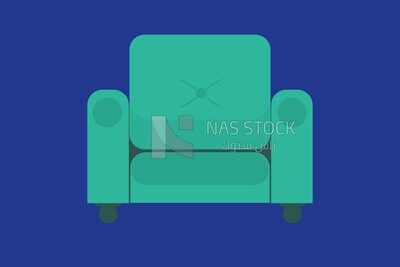 Green sofa
