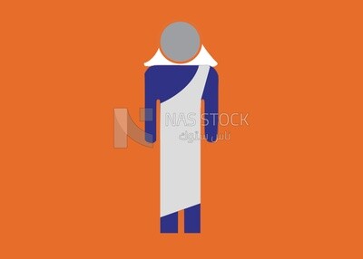Man in Ihram clothes