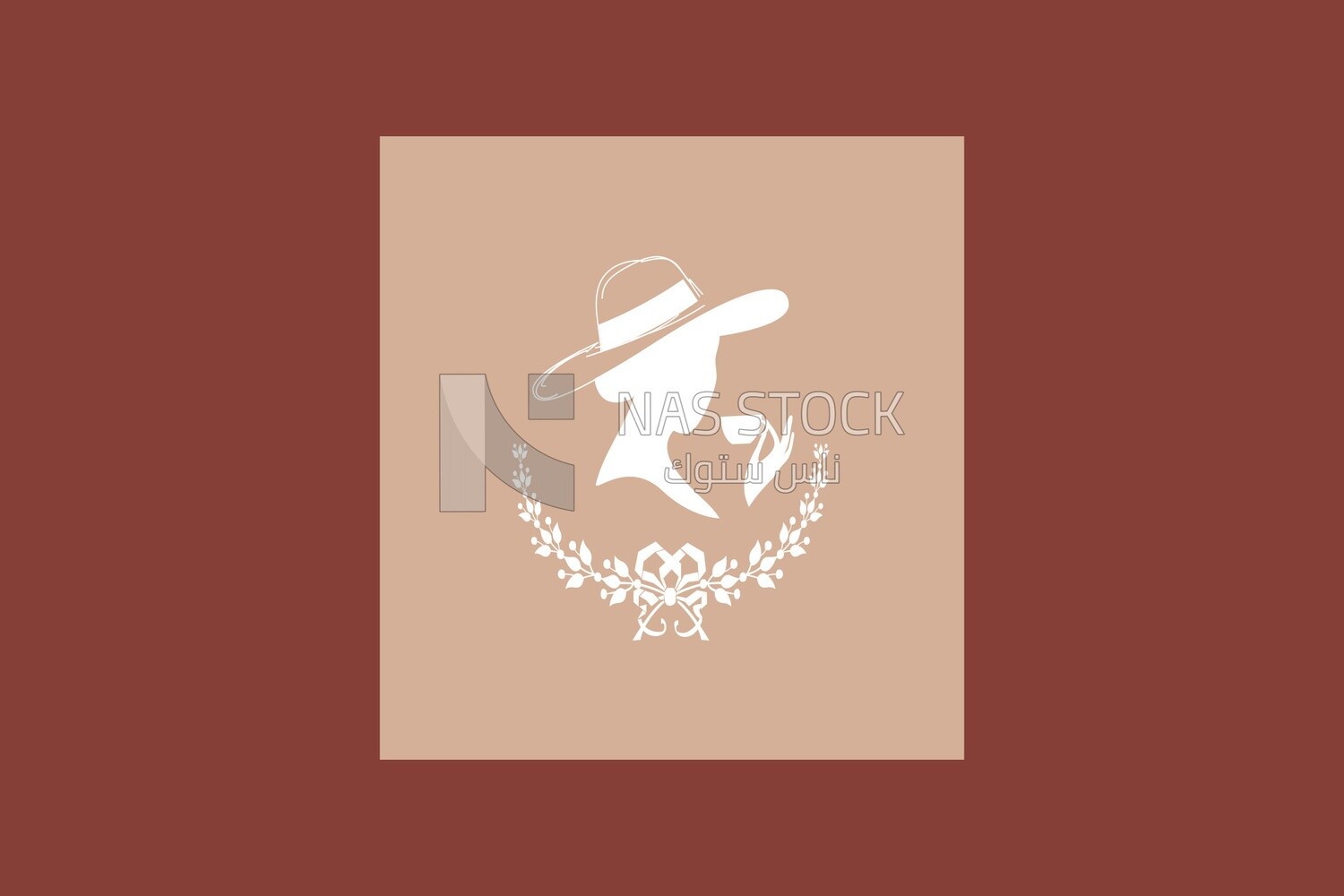Hand drawn woman logo