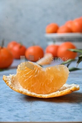 Peeled tangerine