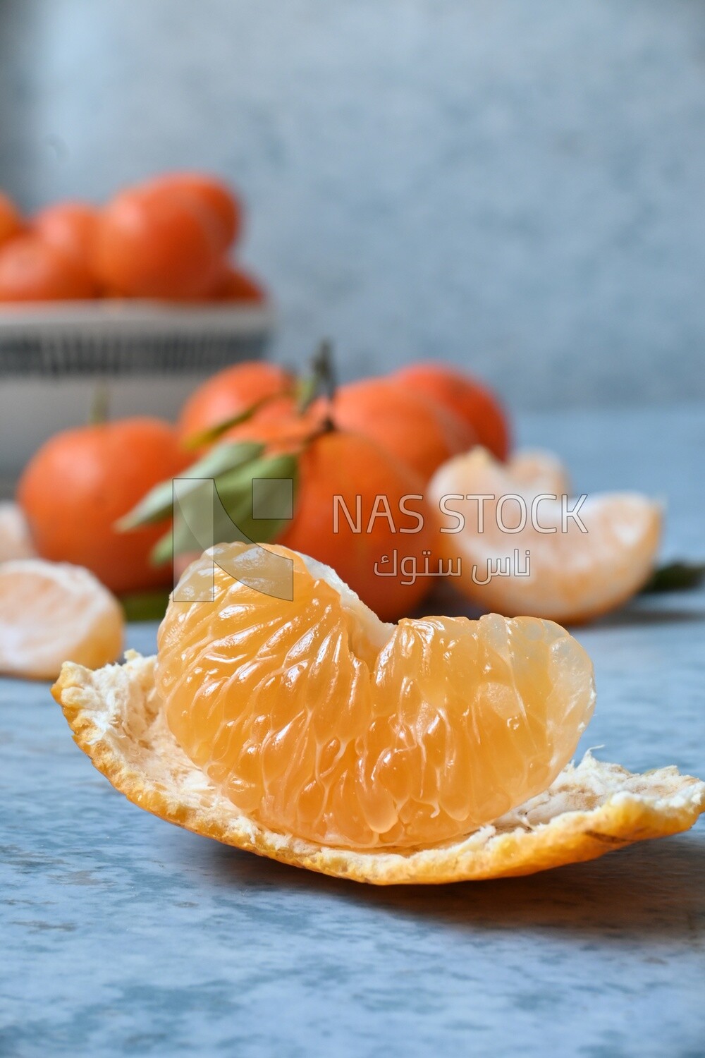 Peeled tangerine