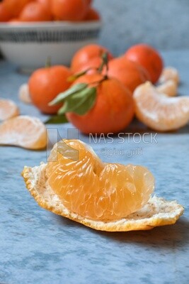 Peeled tangerine