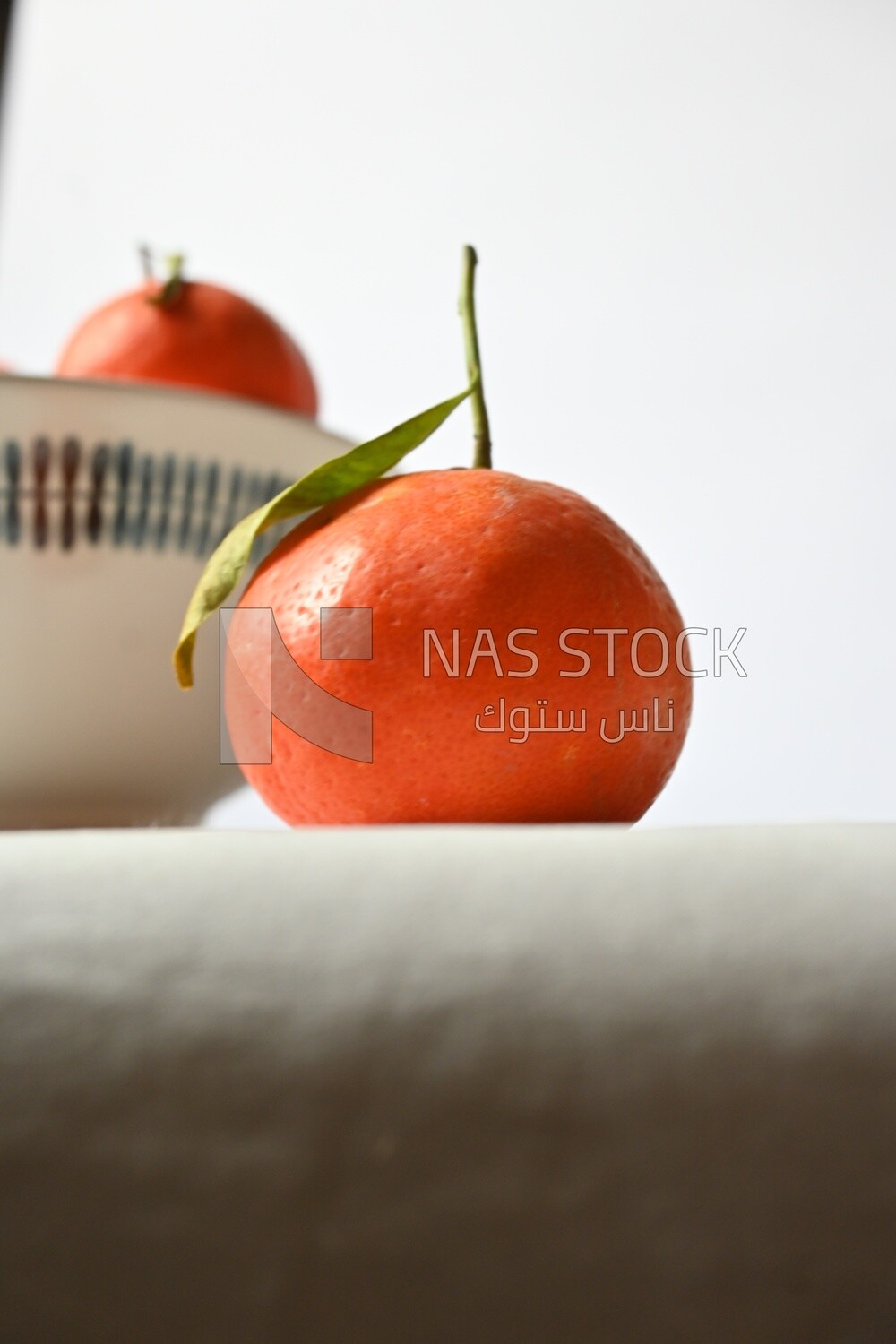 Tangerine slices on a white background​