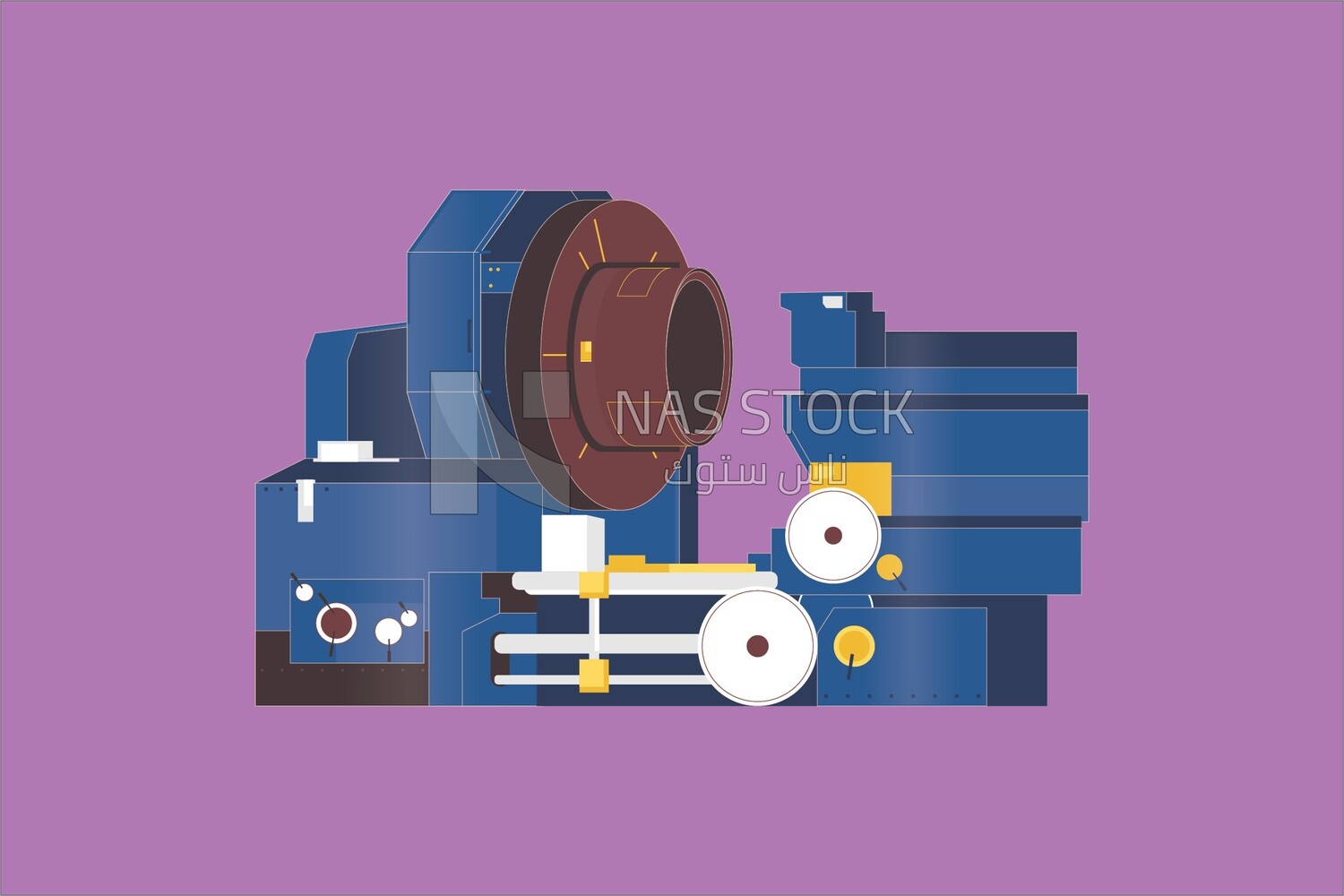 Big machine in factories