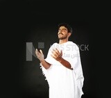 A man wearing an ihram dress