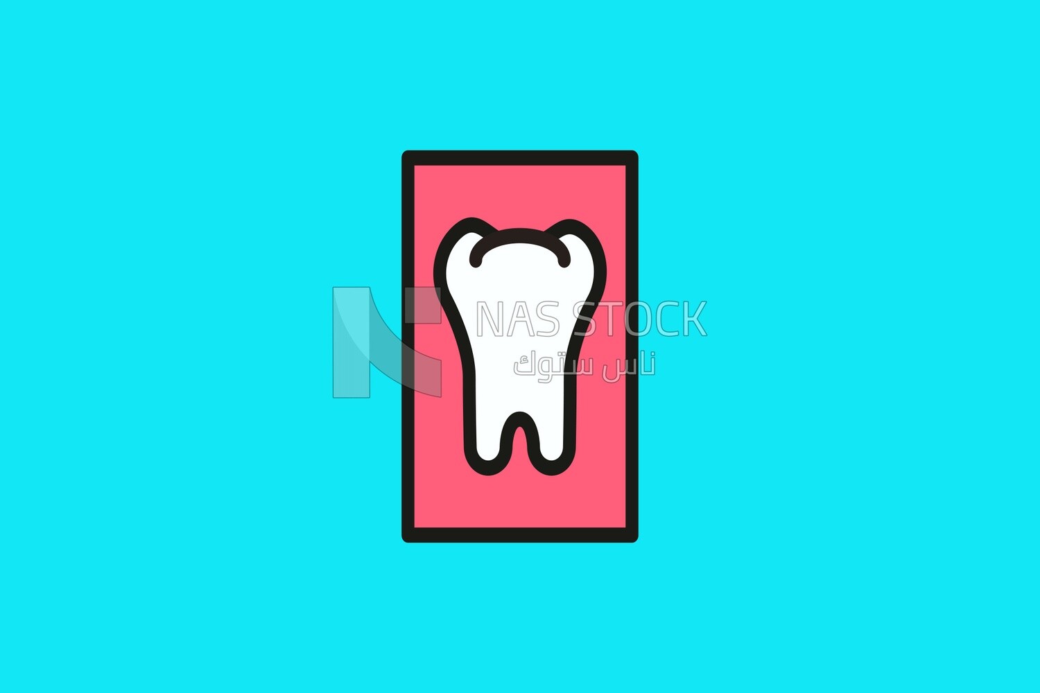 Frame with tooth