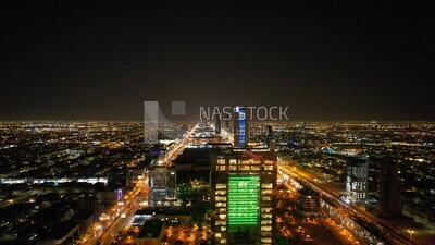 Landscape in riyadh in the night