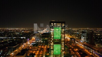Landscape in riyadh in the night