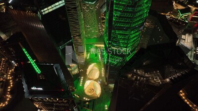 View of the city on the saudi national day