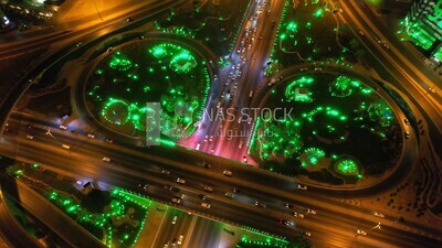 View of the city on the saudi national day