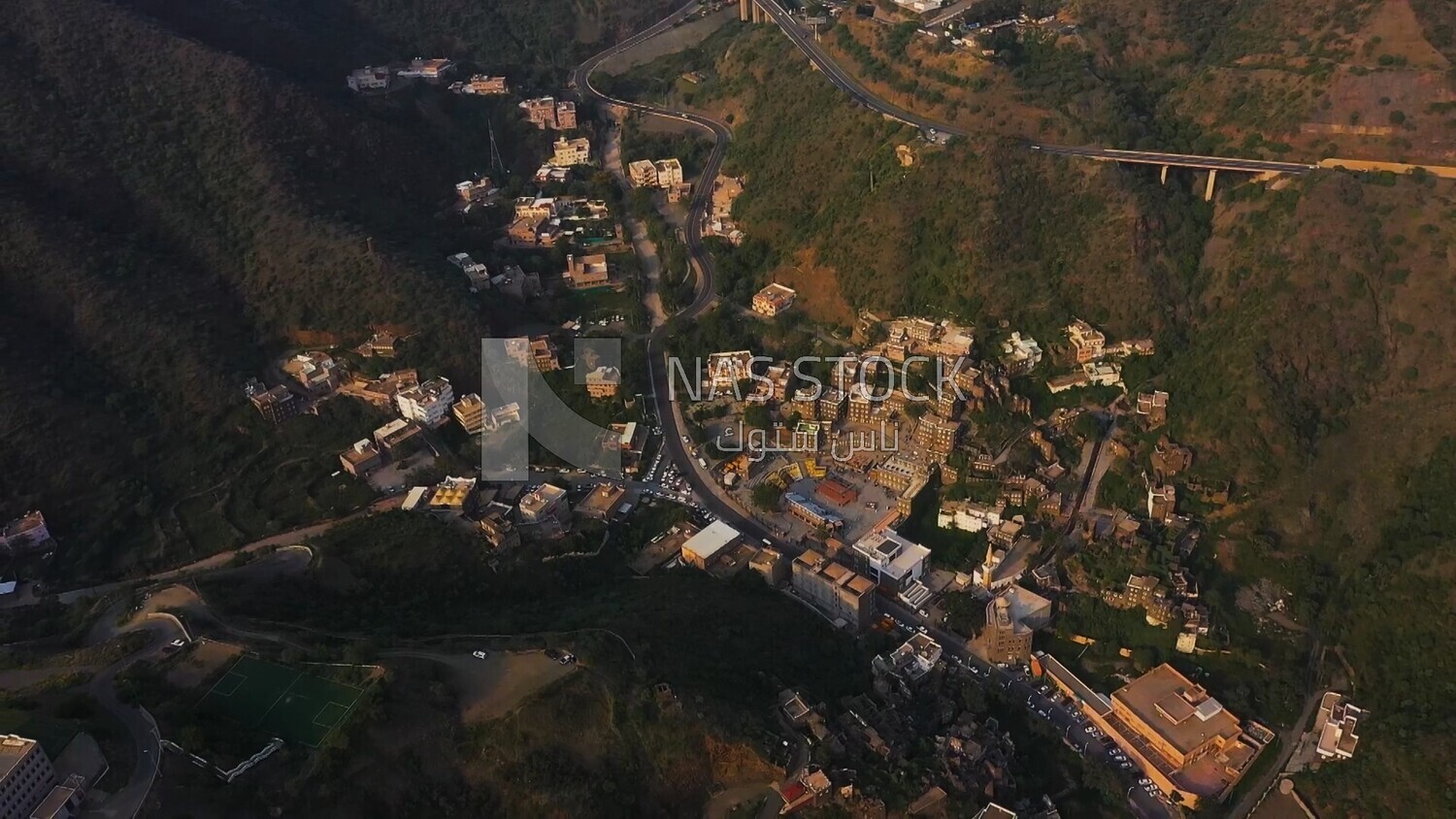 Top view of Rijal Almaa in Saudi Arabia