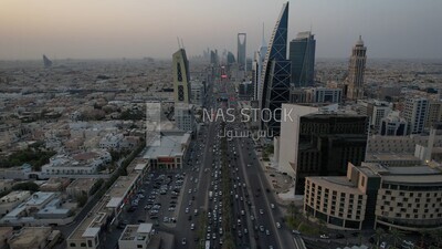 a landscape in riyadh in the morning