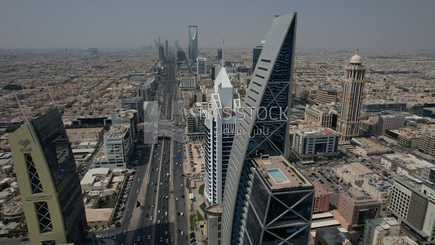 a landscape in riyadh in the morning