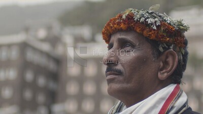 Saudi man from the village of Rijal Almaa, Asir region, Saudi Arabia