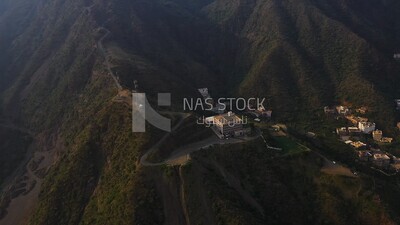 Top view of Rijal Almaa in Saudi Arabia, in aseer province