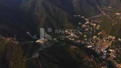 Top view of aseer province in Saudi Arabia