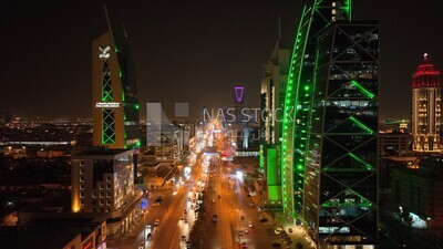 View of the city on the saudi national day