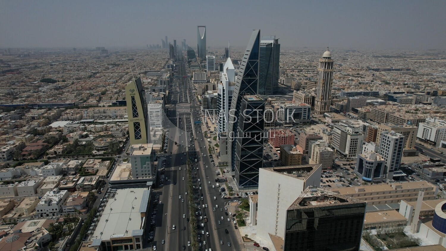 a landscape in riyadh in the morning