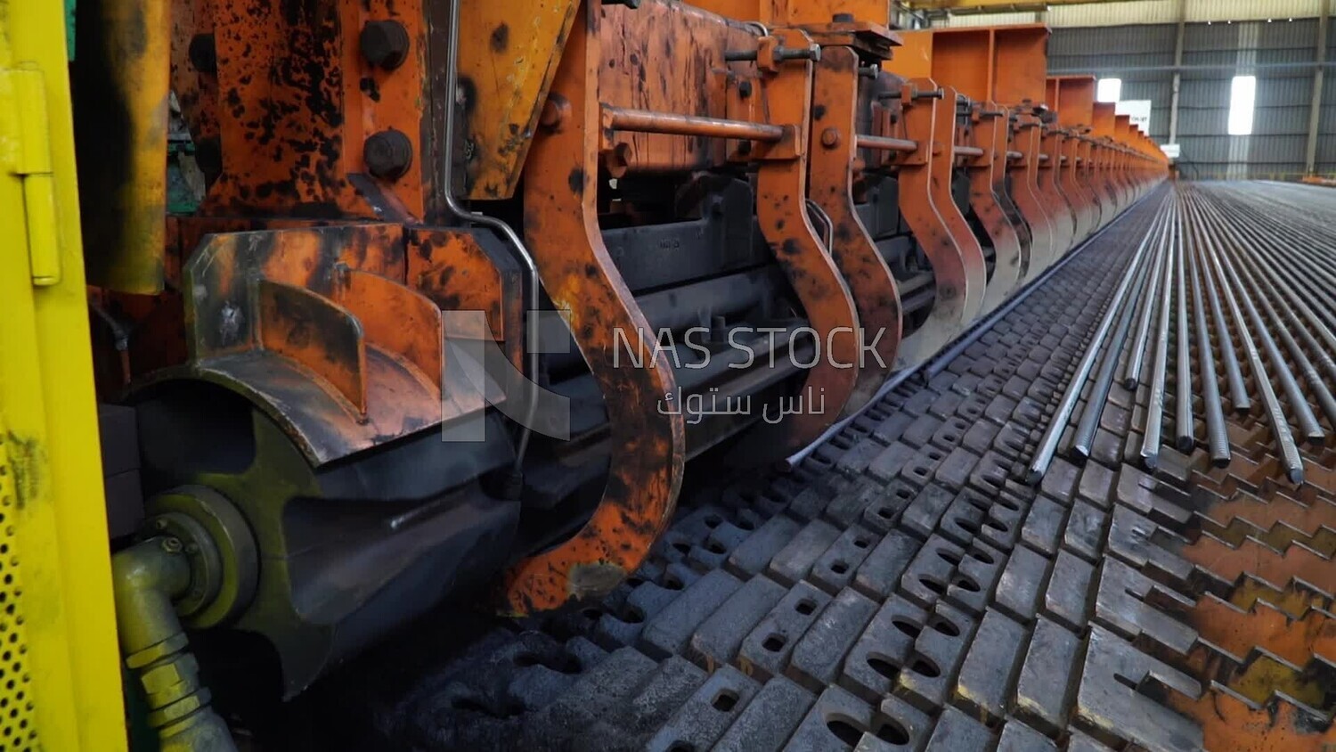 One of the stages of the steel industry