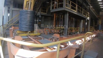 Reinforcing steel in the iron and steel factory