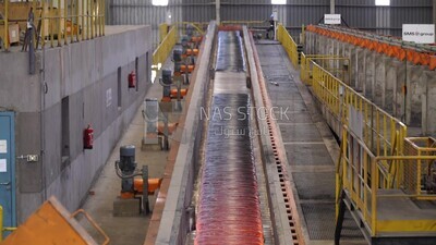 Iron and steel factory, concrete production