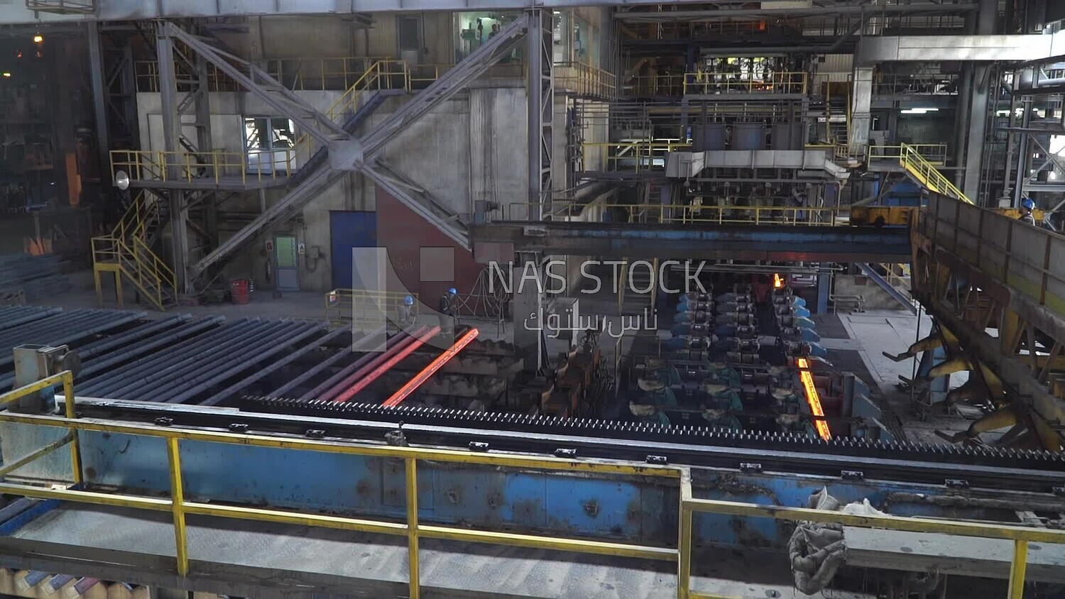 Iron and concrete factory, steel production, industry