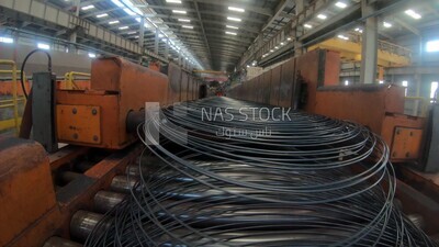 Reinforcing steel in steel manufacturing plant