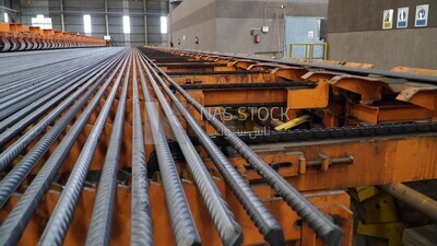 One of the stages of the steel industry