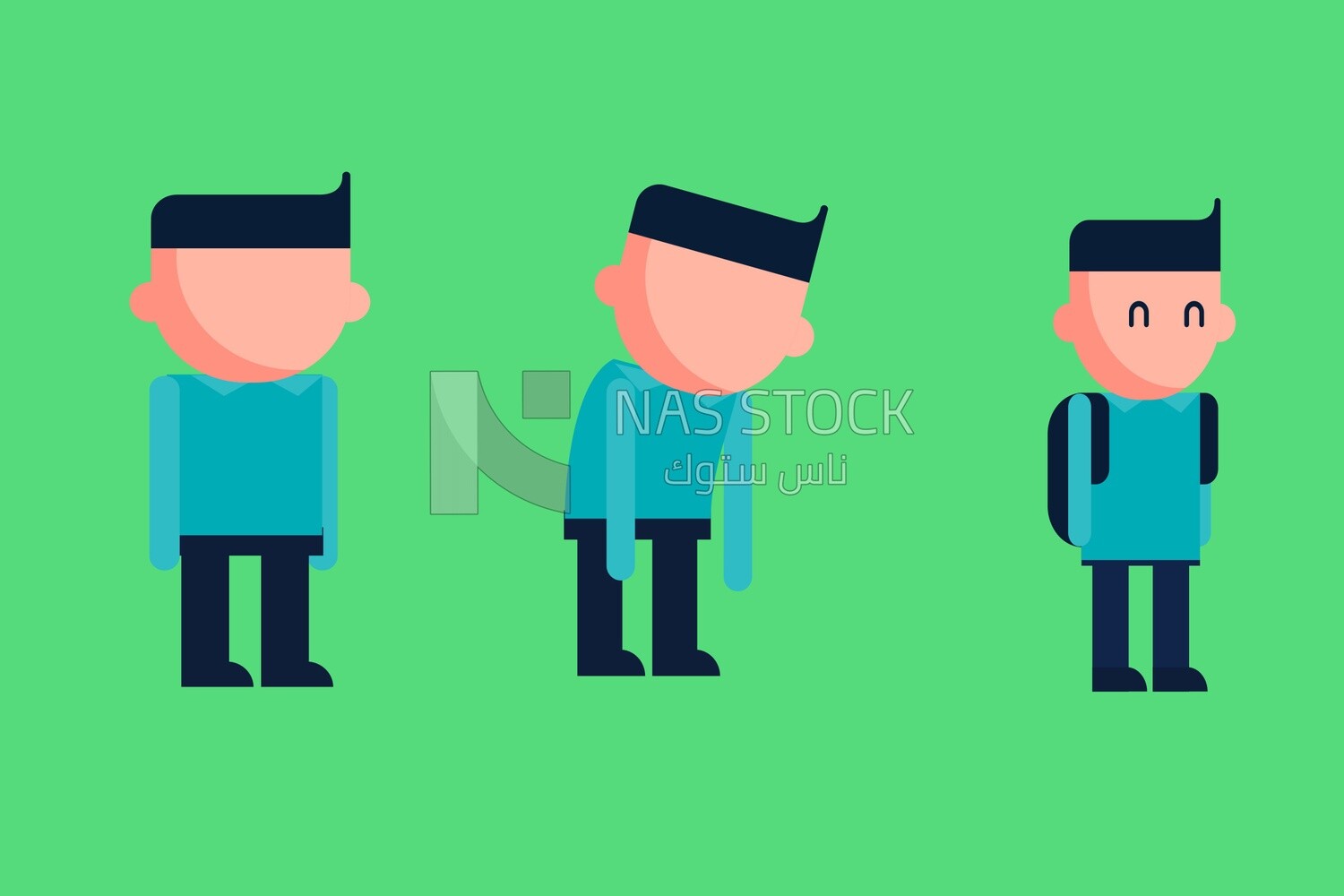 Boy with different expressions