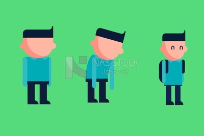 Boy with different expressions